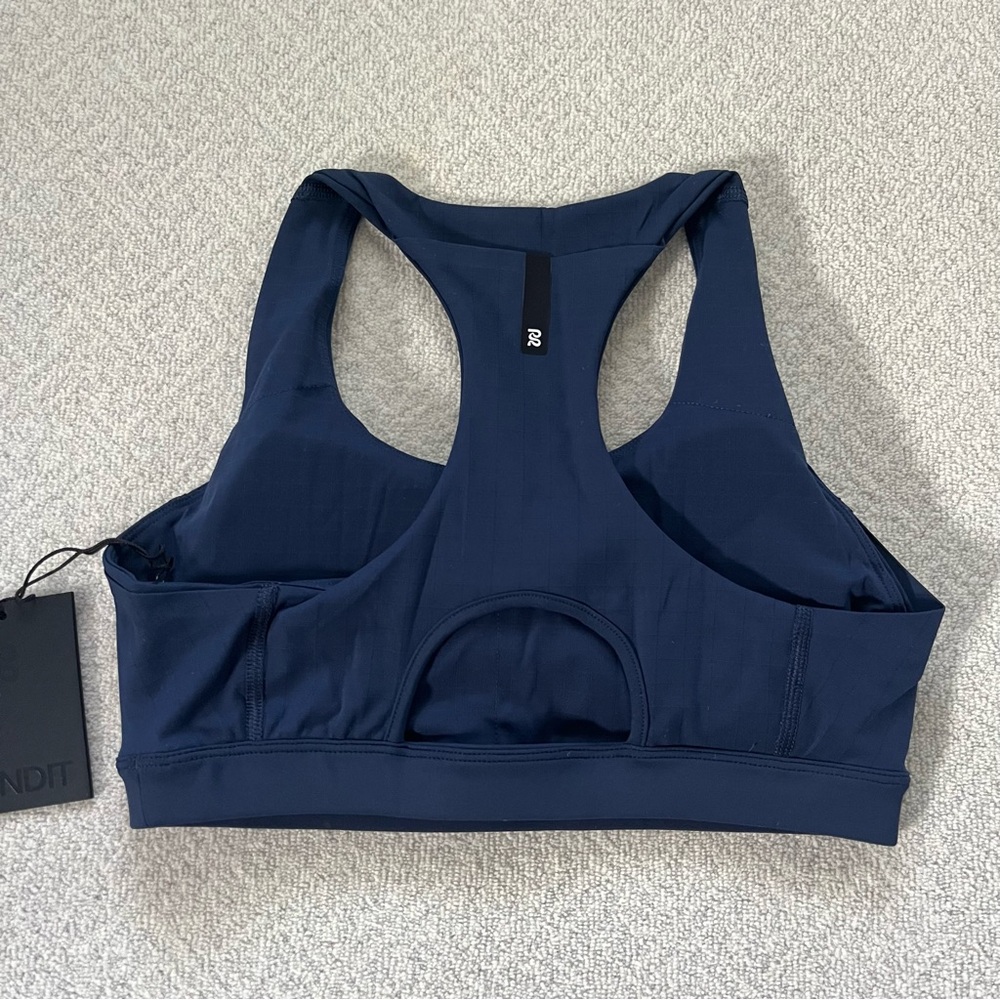 NWT Bandit Gridlock™ Scoop Neck Run Bra - NY Navy - Picture 8 of 8